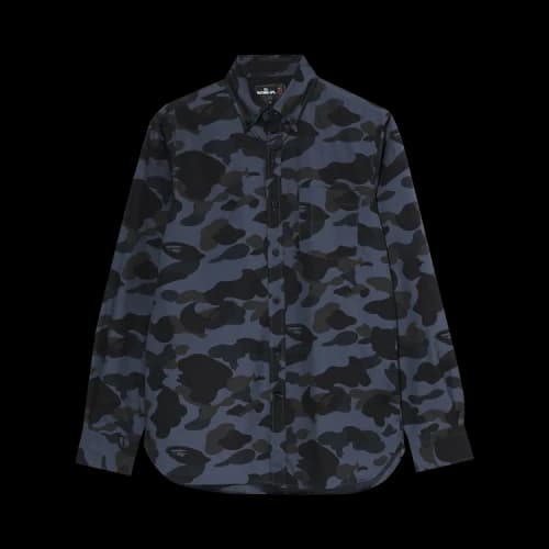 BAPE Mr Camo Button Down Shirt 'Black'