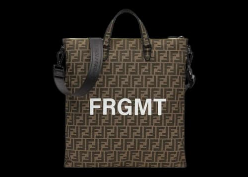 Fendi x FRGMT x Pokemon FF Fabric Bag Shopper Brown
