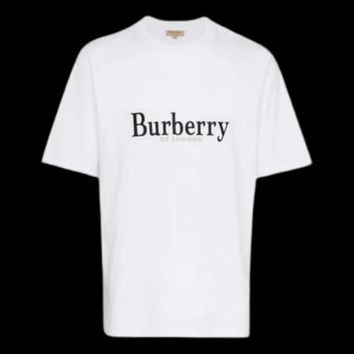 Burberry Logo Short Sleeve Unisex White