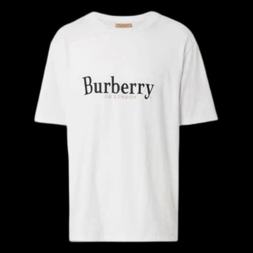 Burberry Logo Short Sleeve Unisex White