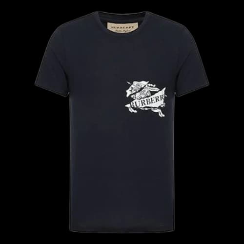Burberry SS21 Logo Printing Short Sleeve Navy Blue