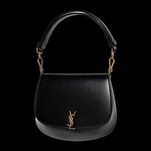 Saint Laurent Voltaire Leather Top Handle 'Black'