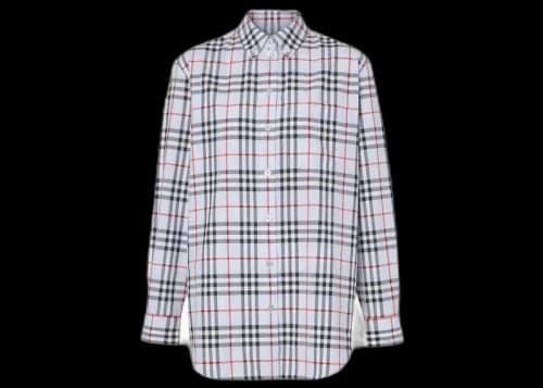 Burberry Button-down Collar Vintage Check Shirt Blue