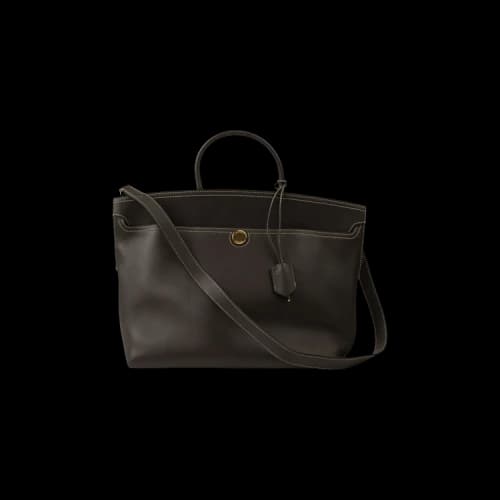 Burberry Stitching Detail Handle Bag 'Brown'