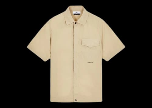 Stone Island Short Sleeve Overshirt Sand