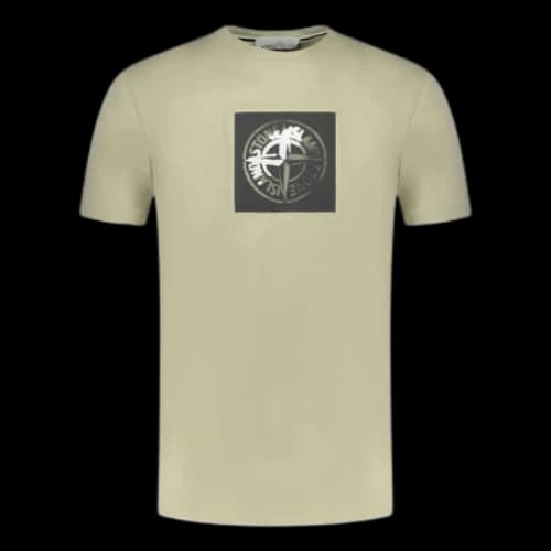 STONE ISLAND Institutional One Badge Print T-shirt 'Pistachio'