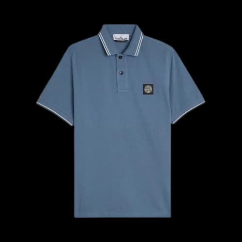 Stone Island Compass Patch Logo Polo Shirt 'Dark Blue'
