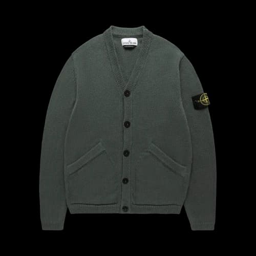 Stone Island Patch Cardigan 'Green'
