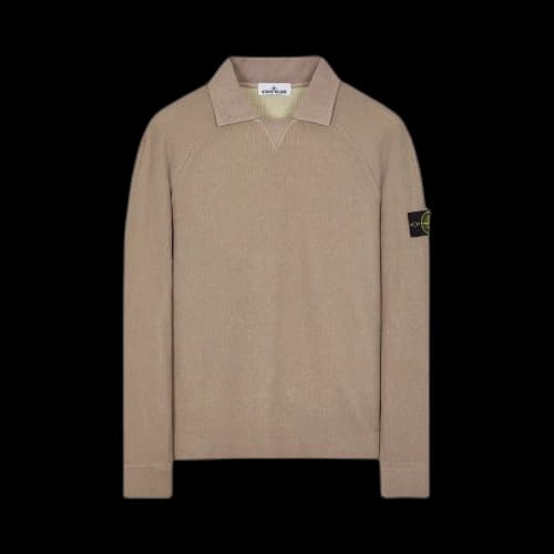 Stone Island Polo Sweatshirt 'Dove Grey'