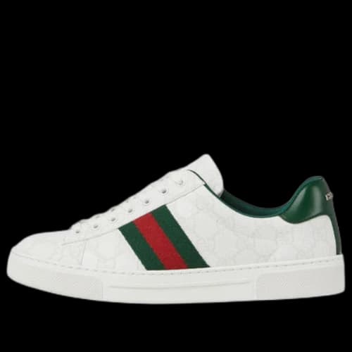 Gucci Ace Canvas 'White Monogram' (Women's)