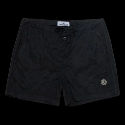 Stone Island Compass Logo Swim Shorts Black