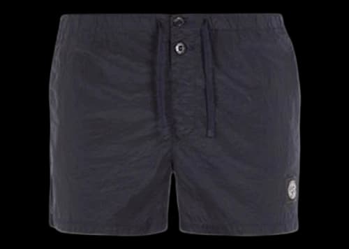 Stone Island Slim Fit Metal Nylon Swim Trunks Dark Blue