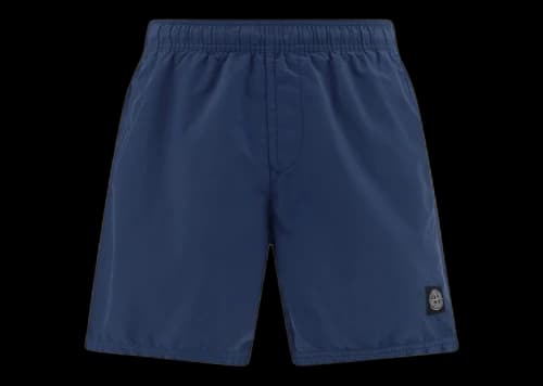Stone Island Regular Fit Nylon Swim Trunks Dark Blue
