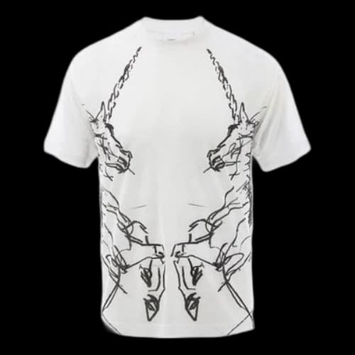 Burberry SS21 Printing Round-neck Tee White