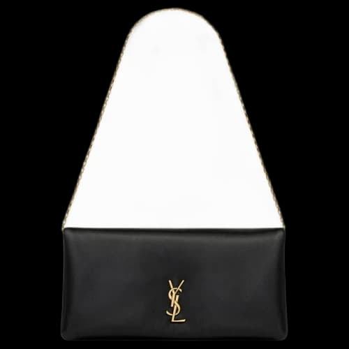 Saint Laurent Mini Calypso Leather Shoulder Bag 'Black'