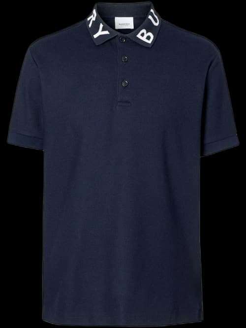 Burberry Ryland Collar Logo Polo Navy