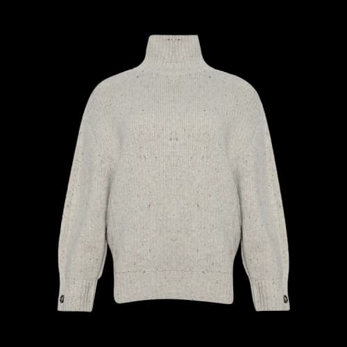 Bottega Veneta Textured Cocoon Sweater 'Bone Melange'