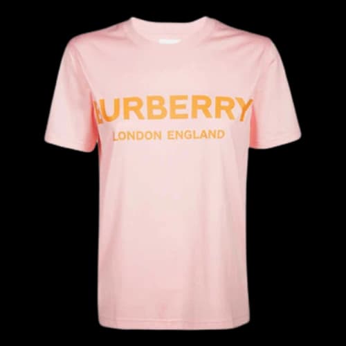 Burberry Logo Printed Cotton Jersey T-shirt 'Pink'