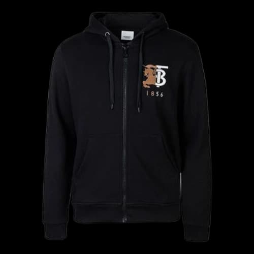 Burberry Logo Zipper Black