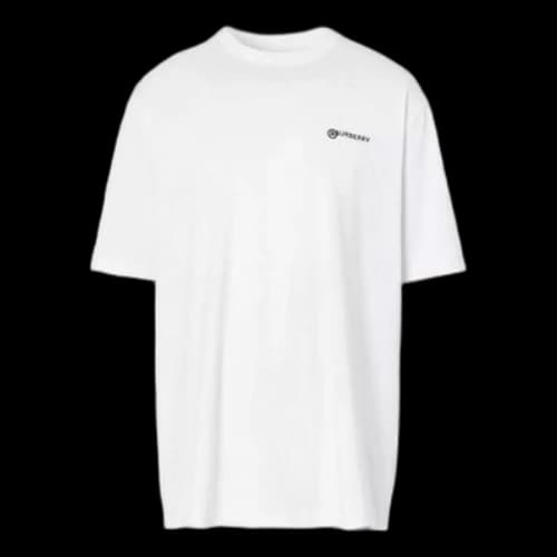 Burberry MENS Logo Print Short Sleeve White