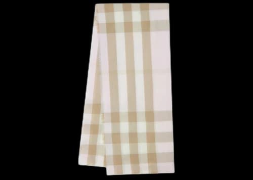 Burberry Lightweight Check Cashmere Scarf Alabaster
