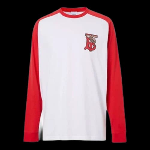 Burberry SS21 Pattern Long Sleeves White
