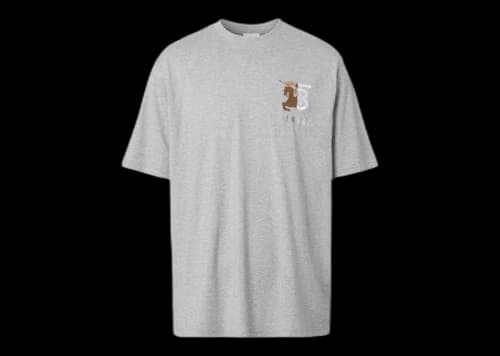 Burberry Contrast Logo T-shirt Gray