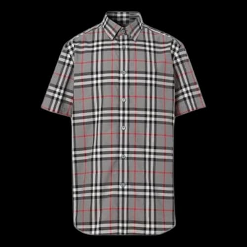 Burberry Plaid Shirt Gray