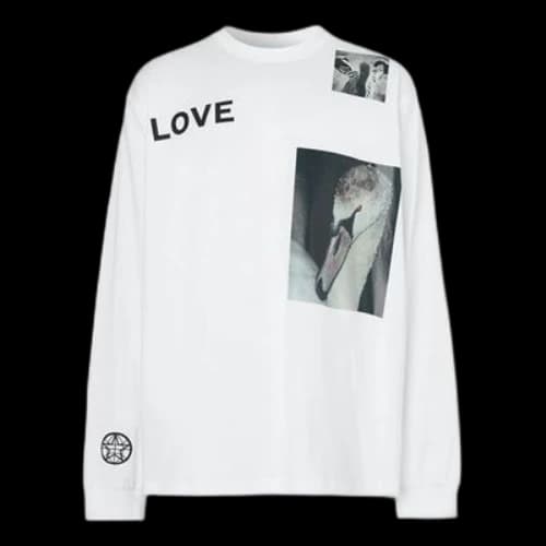 Burberry Alphabet Printing Cotton Long Sleeves White