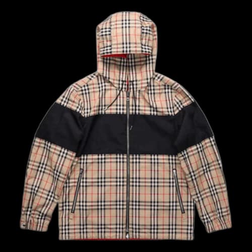 Burberry Double Sided Classic Plaid Hooded Jacket Beige