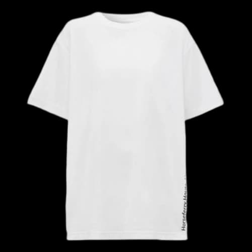 Burberry Alphabet Printing Cotton Loose Short Sleeve White