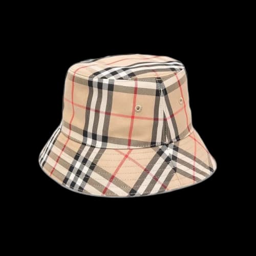 Burberry Kids Vintage Check Print Bucket Hat 'Archive Beige'