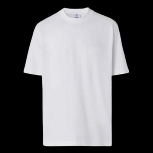 Burberry SS21 Pattern Round Collar Male White