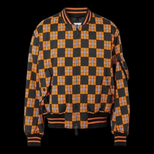 Burberry FW21 Plaid Cotton aviator Jacket