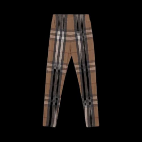 Burberry Check Print Leggings Birch Brown