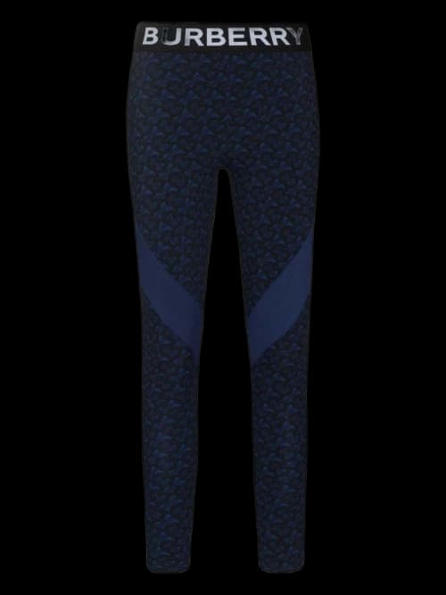 Burberry Madden Logo High Waist Leggings Blue