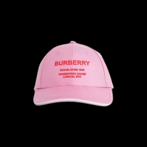 Burberry Horseferry Motif Baseball Cap Primrose Pink