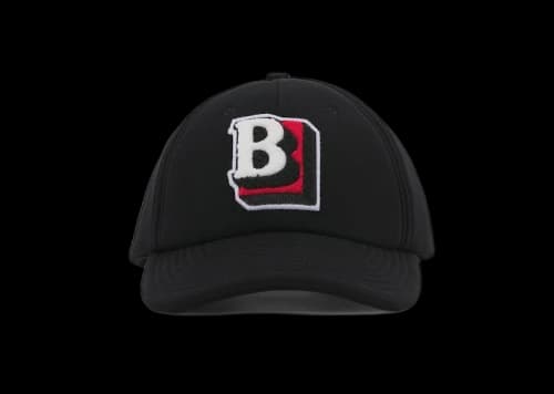 Burberry Letter Graphic Cotton Baseball Cap Black/Red/White
