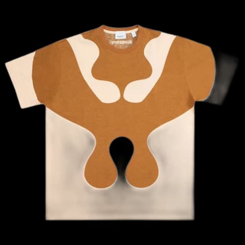 Burberry Abstract Print T-Shirt Brown