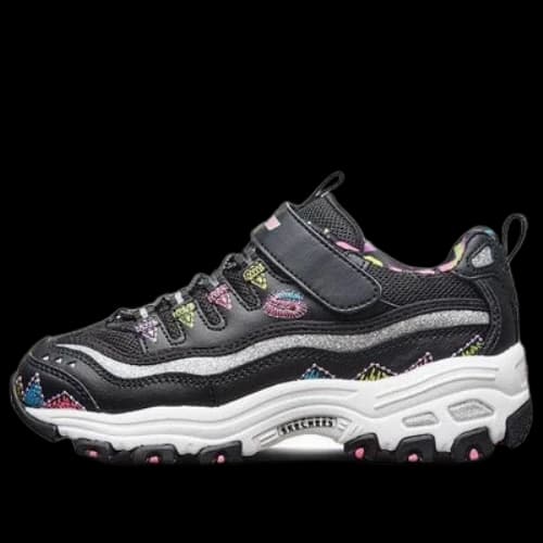 (GS) Skechers DLITES 'Black Multi-Color'