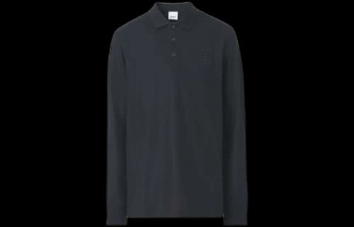 Burberry Long Sleeve Polo Black