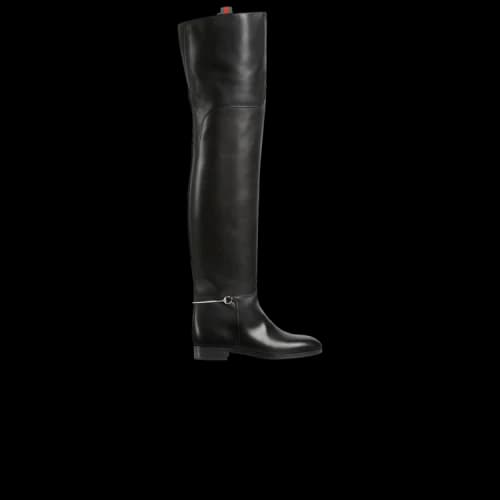 Gucci Slim Horsebit Knee-High Boot 'Black' (Women's)