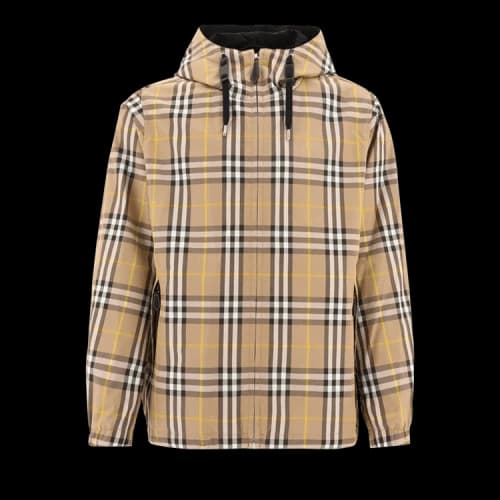 Burberry Reversible Check Hooded Jacket 'Truffle Check'