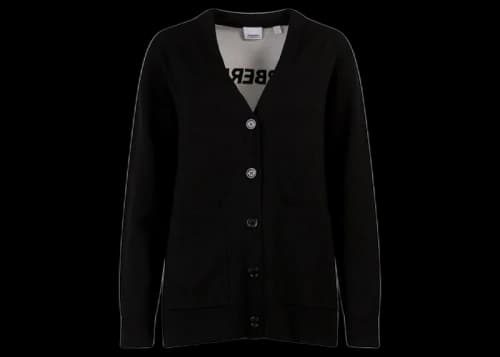 Burberry Women's Wool Blend Cardigan Black