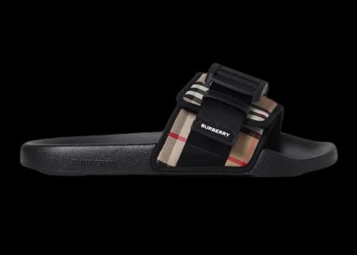 Burberry Cameron Clip Sandal Beige Black