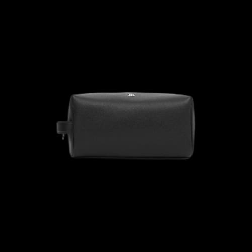 Burberry Monogram Motif Leather Travel Pouch 'Black'