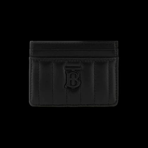 Burberry Lola Quilted Card Case 'Black/Black'