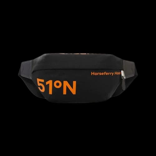 Burberry Medium Coordinates Belt Bag Black/Orange