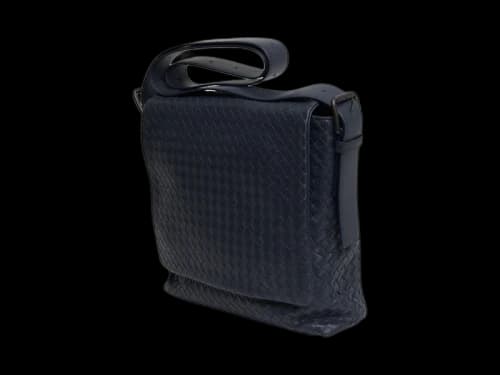 Bottega Veneta Leather Crossbody Bag Navy