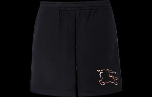 Burberry Check EKD Cotton Shorts Black